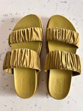 Sorel Women's Roamin' Two Strap Slide Flat Sandal Size 8